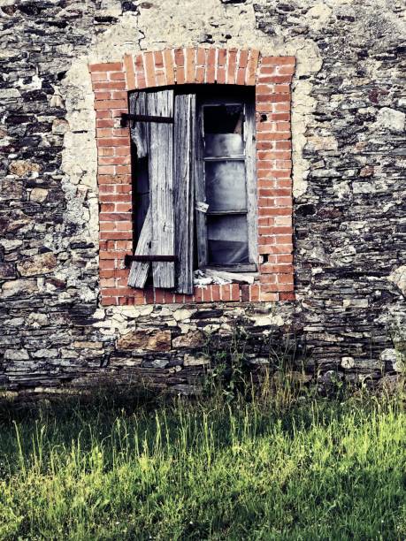 istock Rustic French Farm Building Window 1153469316