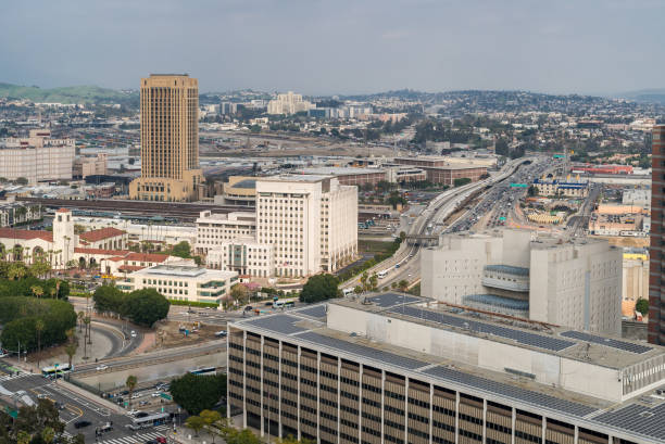 istock Aerial Los Angeles downtown 1153469953