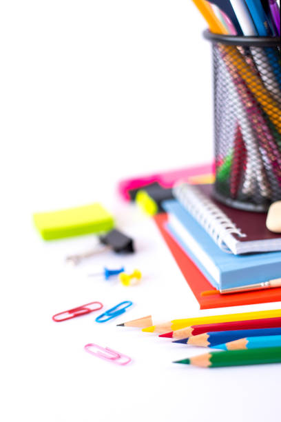 istock Back to school concept isolated on white background 1153470109