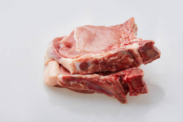istock Raw pork loin isolated 1153471254