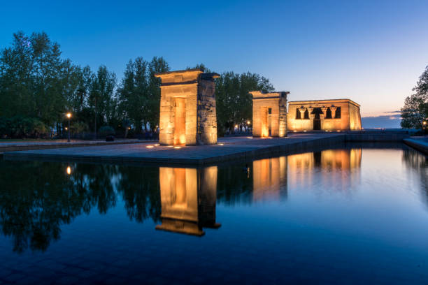 istock Colorful sunset ate the Debod Temple, Madrid, Spain 1153471369