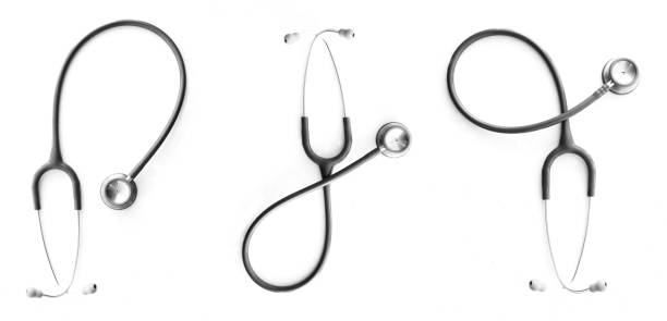 istock Stethoscope isolated on white background. Health check up and white template 1153471687
