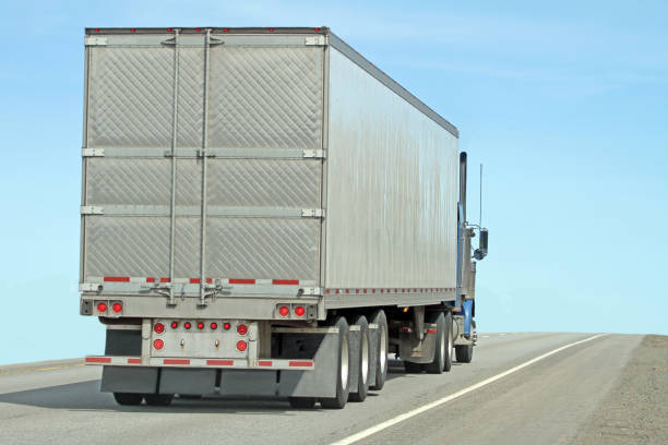 istock Semi Truck On Interstate Delivering Its Load 1153481029