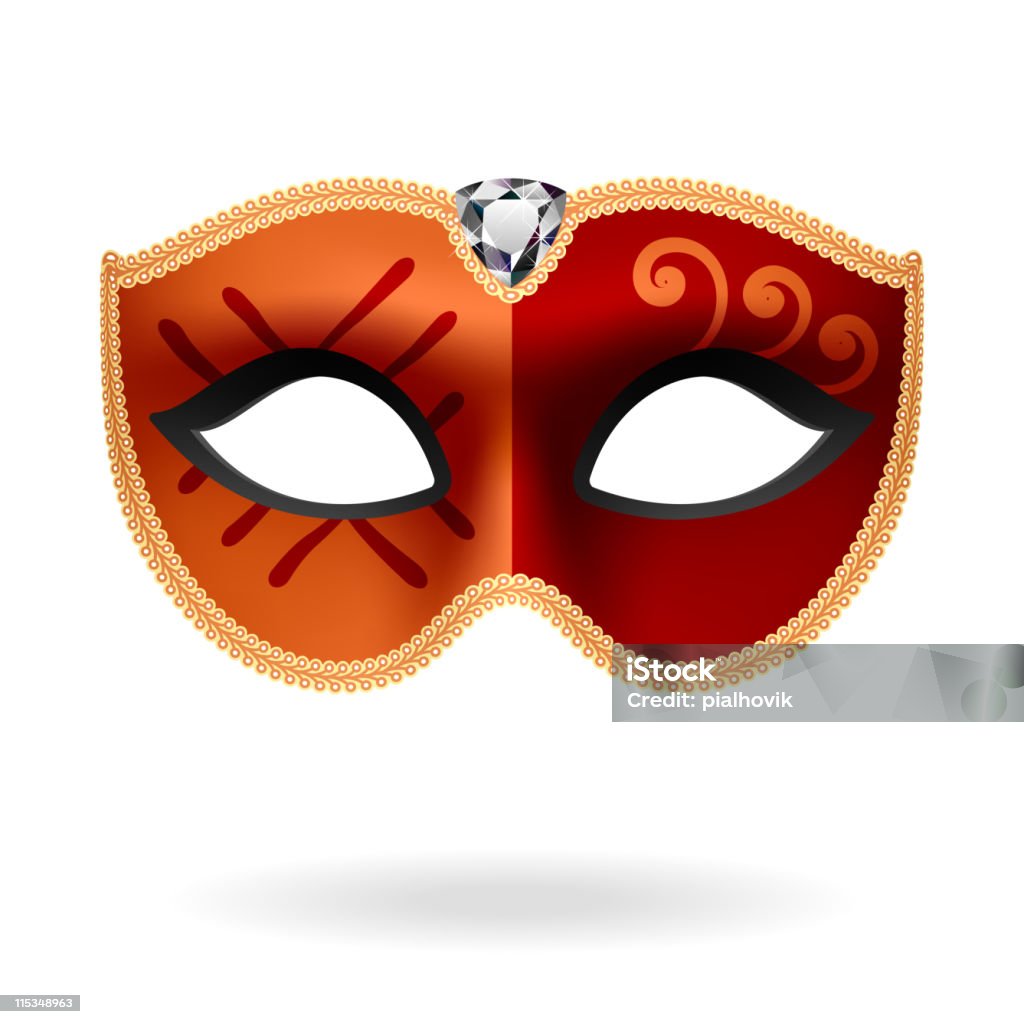 Masque de mascarade - clipart vectoriel de Accessoire de déguisement libre de droits