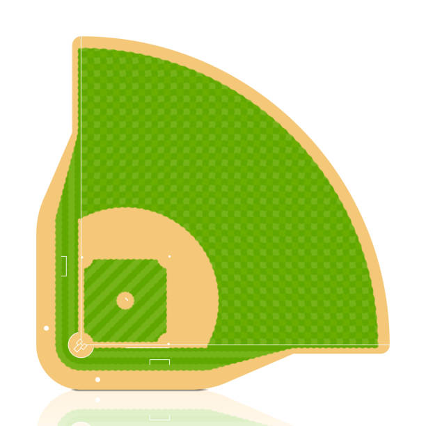 illustrations, cliparts, dessins animés et icônes de terrain de baseball - baseball diamond home base baseballs base