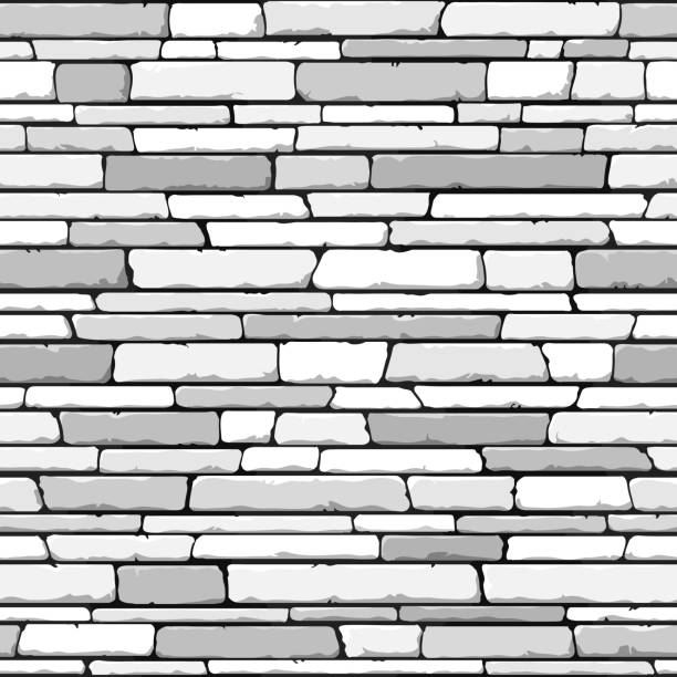 illustrations, cliparts, dessins animés et icônes de mur de pierre. sans coutures. - stone wall