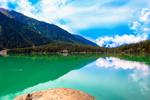 istock The Antholzer See a little lake in South Tyrol 1153495256