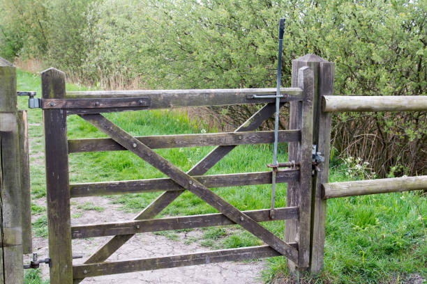 istock wooden gatet fence 1153496131