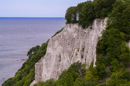 Chalk cliffs on ruegen island.
