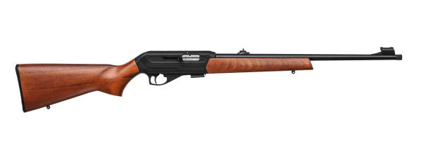 istock Small-bore rifle 22 lr with wooden butt isolated on white background. 1153500924