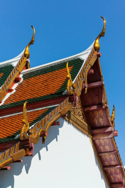 istock Structure elements of Wat Arun Temple on background of blue sky. 1153509939