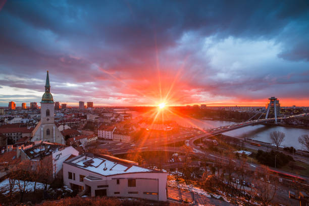 istock Bratislava Cityscape at Sunrise 1153519144