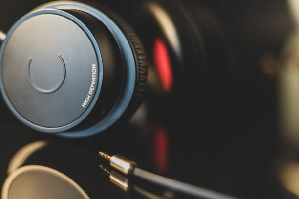 istock High definition earphone with nice reflection in focus. Isolated concept for music and technology 1153521846