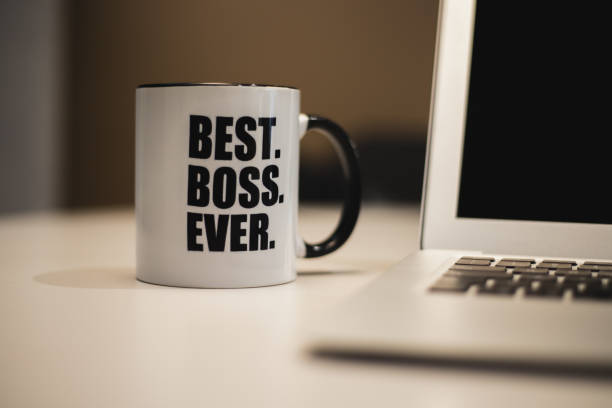 istock A coffee mug with best boss ever printed on it. 1153522179