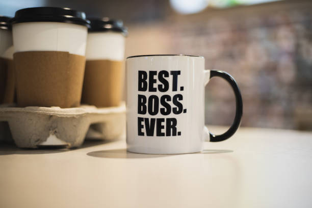 istock A coffee mug with best boss ever printed on it. 1153522280