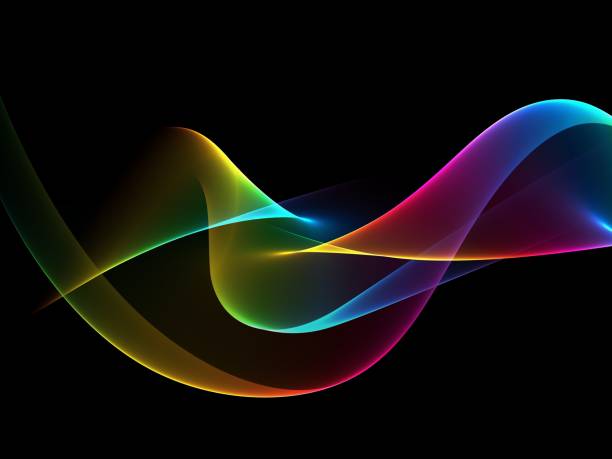 istock Wave abstract images, color design Abstract colored wave 1153524203