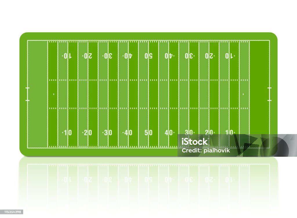 Terrain de Football américain - clipart vectoriel de Terrain de football américain libre de droits