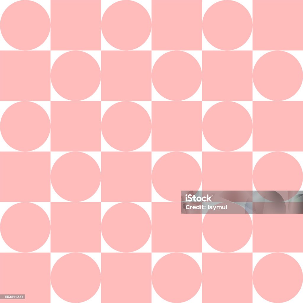 Circle Pattern In Square Square And Circle Pattern Stock Illustration - Download Image Now ...