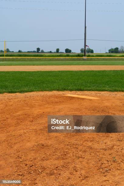 Pitching Mound Stock Photo - Download Image Now - Base - Sports Equipment, Baseball - Sport, Baseball Diamond