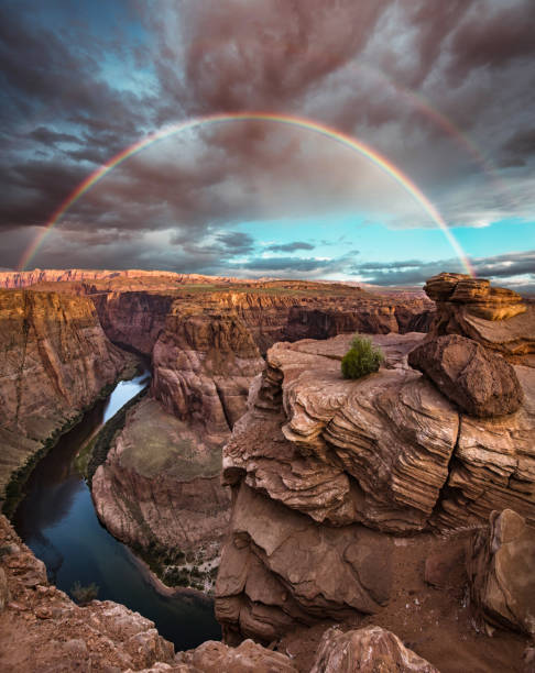 horseshoe bend landscape - usa scenics sedona photography imagens e fotografias de stock