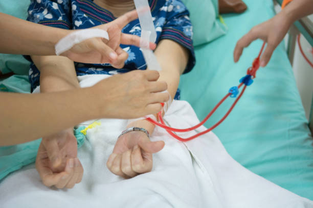 istock Blur of Hemodialysis machines 1153586414
