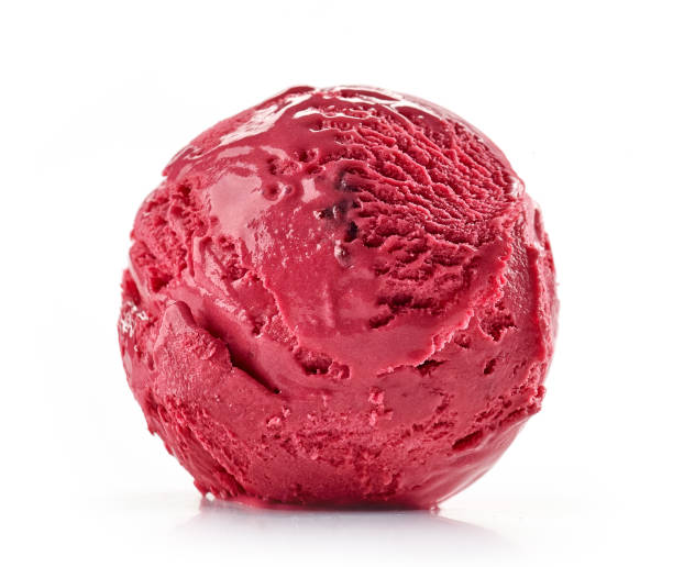 red cherry ice cream - gelato imagens e fotografias de stock