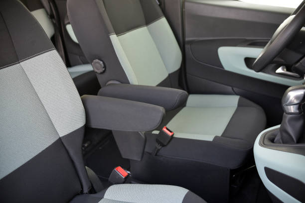 istock armrests in the luxury passenger car, front seats 1153587231