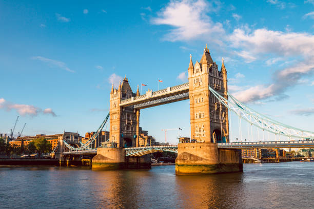 istock Tower Bridge in London at sunset 1153587552