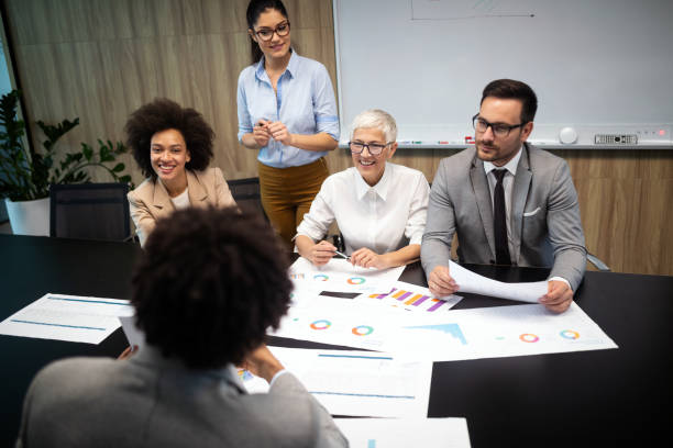 istock Creative business people working on business project 1153595159