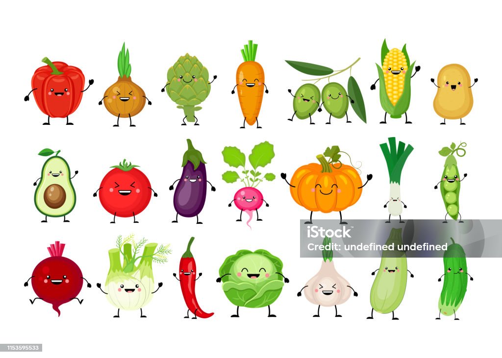 Ilustración de Divertido Conjunto De Dibujos Animados De Diferentes Verduras Verduras Kawaii Calabaza Sonriente Zanahoria Berenjena Pimiento Tomate Aguacate Alcachofa Col Hinojo Cebolla Ajo Pepino Guisantes Patata y más Vectores Libres de Ilustración de Divertido Conjunto De Dibujos Animados De Diferentes Verduras Verduras Kawaii Calabaza Sonriente Zanahoria Berenjena Pimiento Tomate Aguacate Alcachofa Col Hinojo Cebolla Ajo Pepino Guisantes Patata y más Vectores Libres de