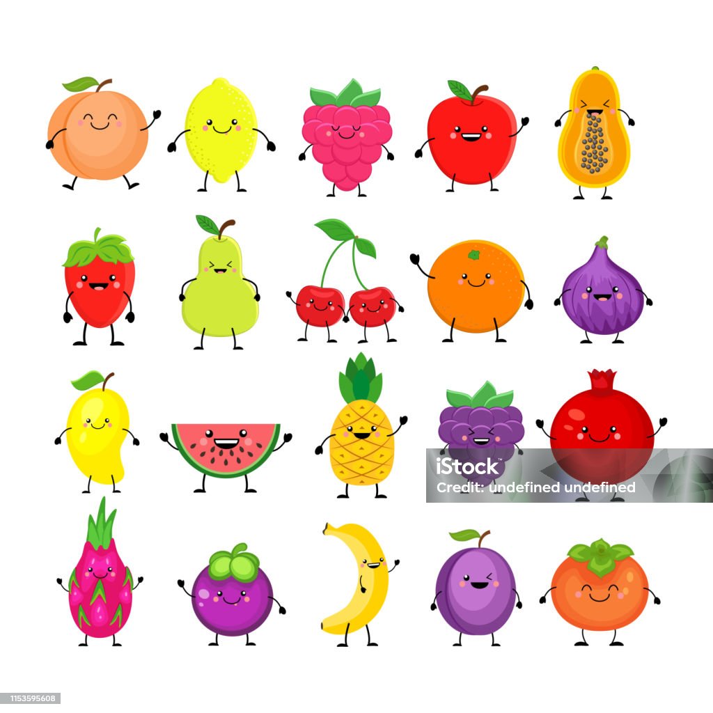 Ilustración de Divertido Conjunto De Dibujos Animados De Diferentes Frutas Melocotón Sonriente Limón Mango Sandía Cereza Manzana Piña Frambuesa Fresa Naranja Fruta De Dragón Mangostán Plátano Ciruela Granada Caqui Papaya Higos Ilustración Ilustración de Divertido Conjunto De Dibujos Animados De Diferentes Frutas Melocotón Sonriente Limón Mango Sandía Cereza Manzana Piña Frambuesa Fresa Naranja Fruta De Dragón Mangostán Plátano Ciruela Granada Caqui Papaya Higos Ilustración