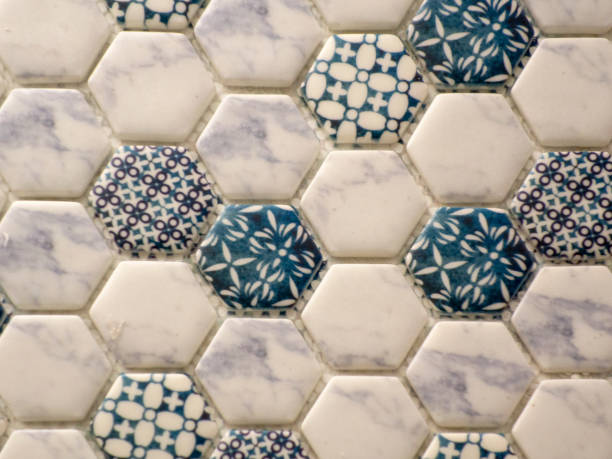 istock Colorful luxury kitchen, bathroom, siding tiles 1153606112