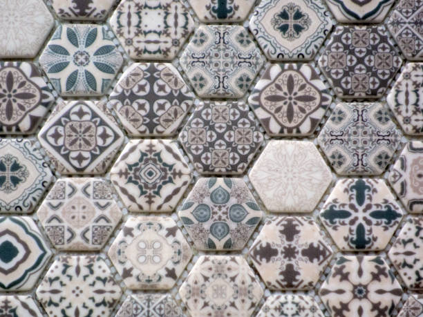istock Colorful luxury kitchen, bathroom, siding tiles 1153606461