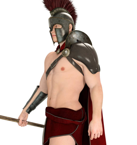 istock Hoplite soldier against a white background 1153607967