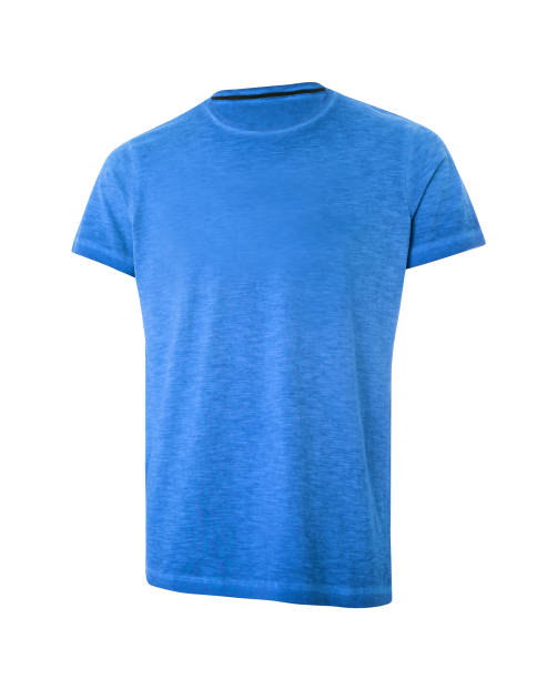 istock Blue Short Sleeve T-Shirt Isolated On White 1153610304
