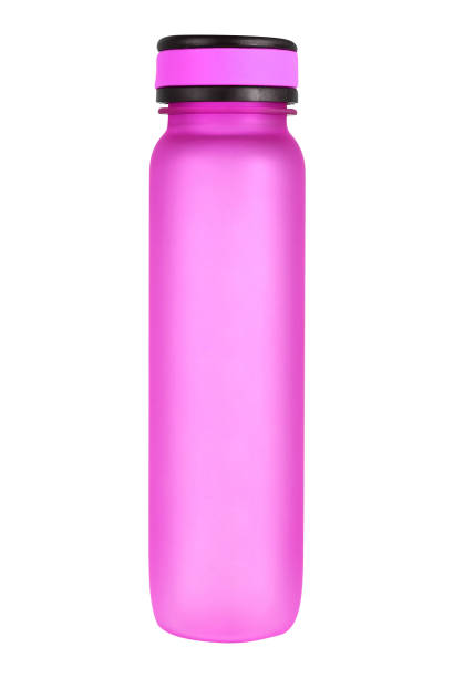 istock Plastic sport water bottle isolated 1153610587