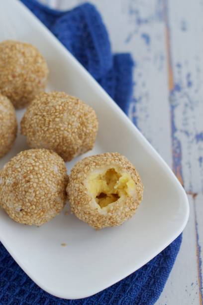 istock Sesame seed balls or Onde-onde (traditional Indonesian food) 1153613929