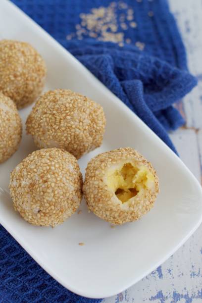 istock Sesame seed balls or Onde-onde (traditional Indonesian food) 1153614538