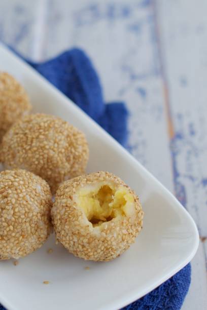 istock Sesame seed balls or Onde-onde (traditional Indonesian food) 1153614553