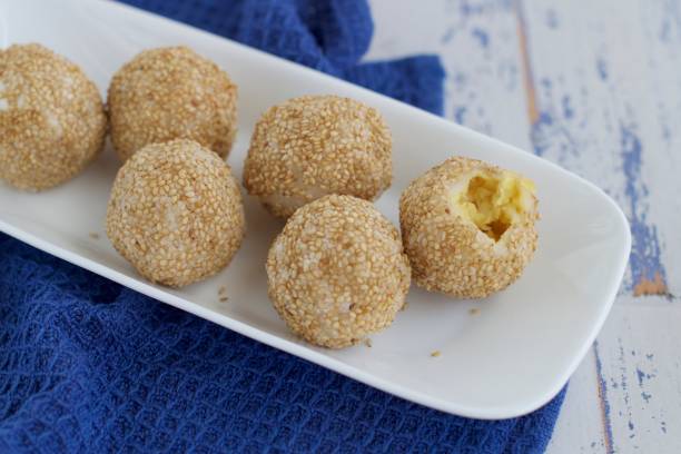 istock Sesame seed balls or Onde-onde (traditional Indonesian food) 1153614559