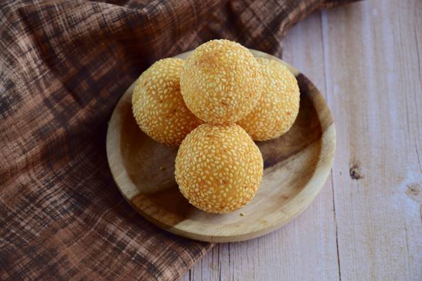 istock Sesame seed balls or Onde-onde (traditional Indonesian food) 1153614587