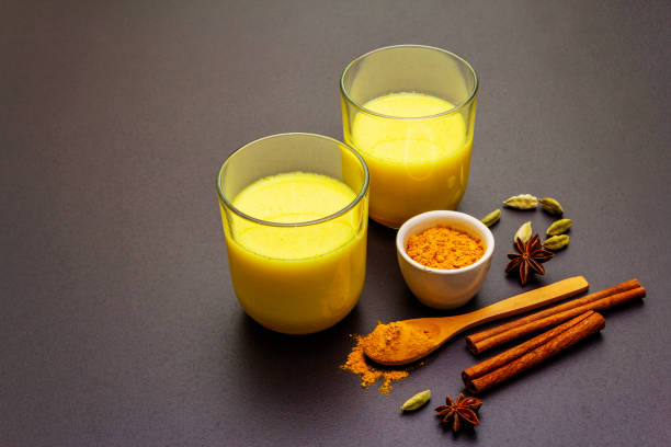 istock Golden turmeric milk and latte 1153616696