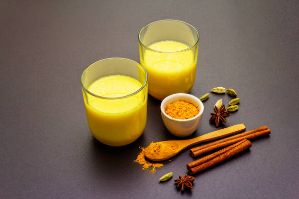 istock Golden turmeric milk and latte 1153616697