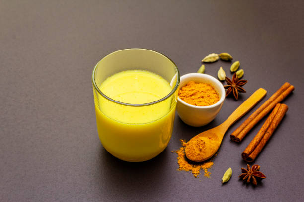 istock Golden turmeric milk and latte 1153616967