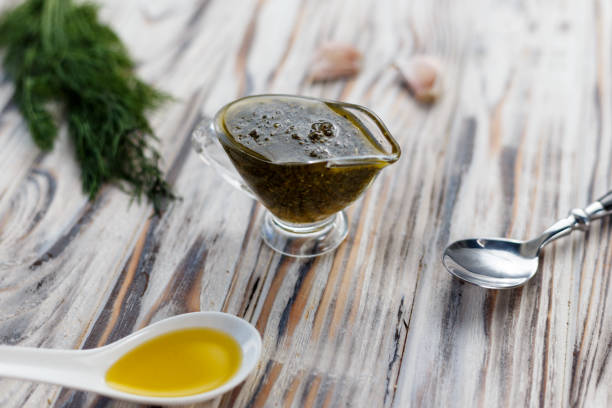 Homemade organic sauce pesto
