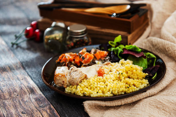 istock chicken peas, carrots, mushrooms and sauce 1153617790