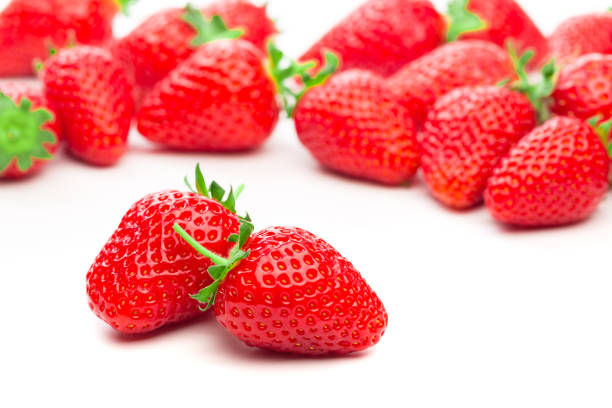 istock Strawberry isolated on white background. Clipping Path - Image 1153619864