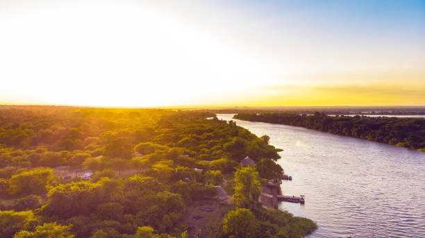 istock Sunrise Over Lower Zambezi River in Africa 1153623006