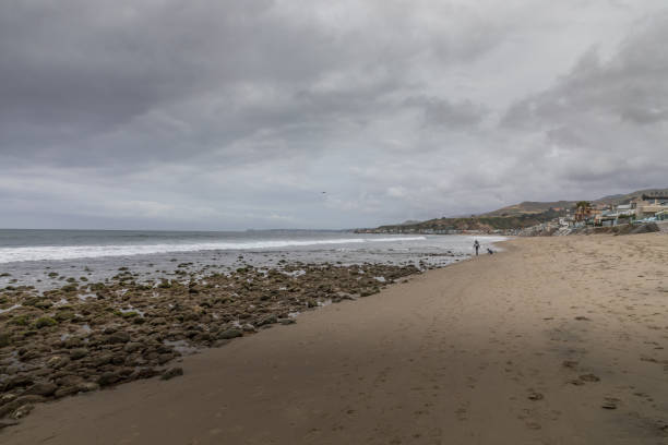 istock Malibu Beach On Cloudy Day 1153623562