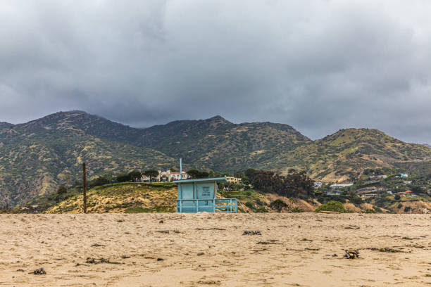 istock Malibu Beach On Cloudy Day 1153626369